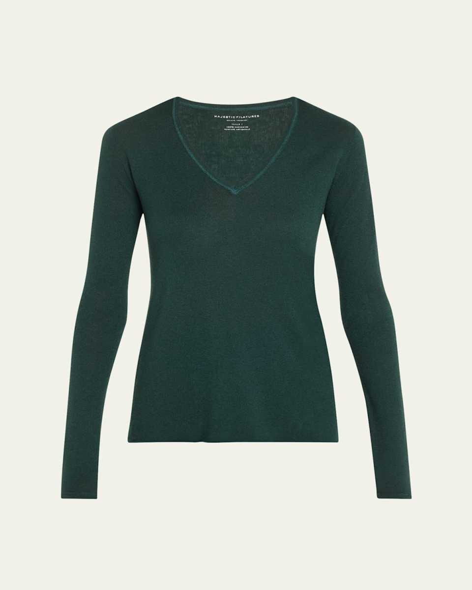 Machine Washable Cashmere V-Neck Pullover